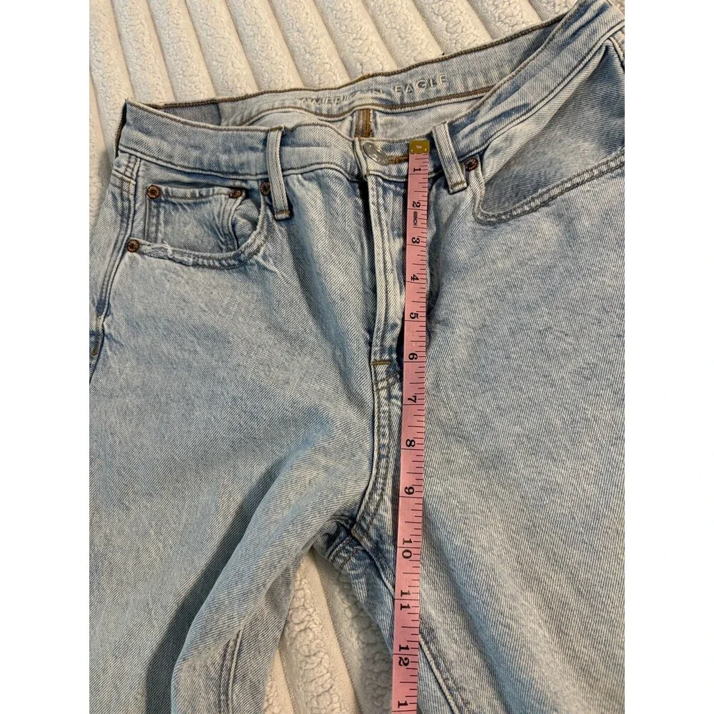 American Eagle 90s wide leg jeans Womens 6 Lightwash denim back to school basic